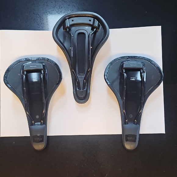 3 Black Bicycle Saddle Seat Set - Picture 2 of 6